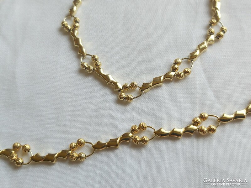 Gold-plated silver set