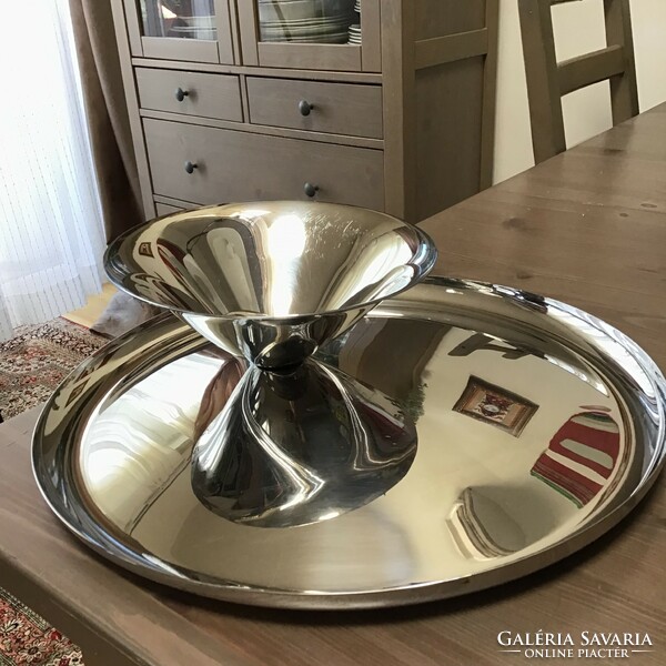 Large bugatti aqua design stainless steel fruit tray