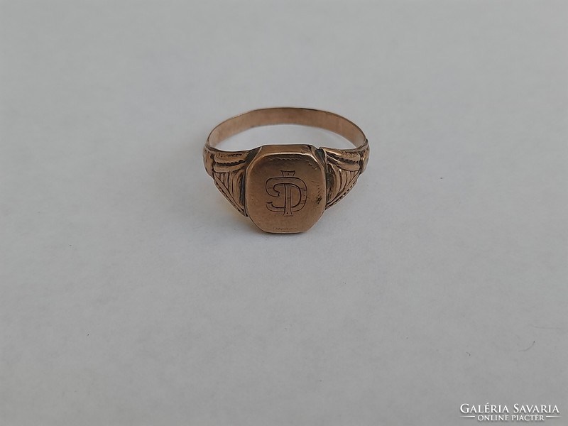 8K or 6k gold men's signet ring