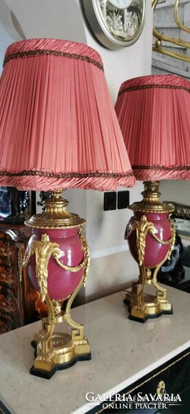 Empire double table lamp