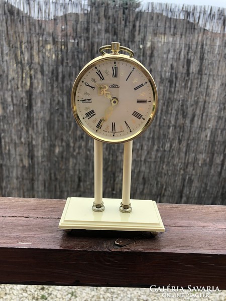 Old table clock made in the Czech Republic.