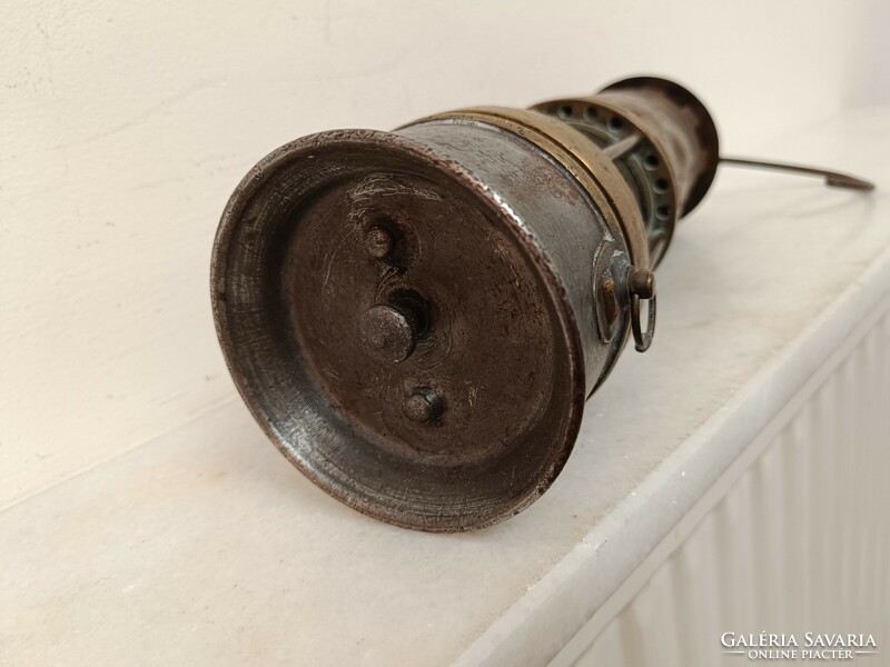 Antique miner's tool hollow carbide lamp arras 852 8503