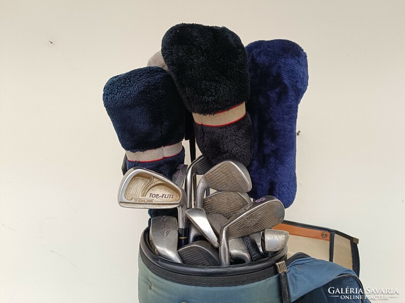 Használt sport sportszer golf ütő készlet táska 24 darab eszközzel 8533