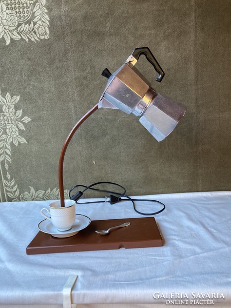 Table lamp made from a coffee maker, 46 cm.