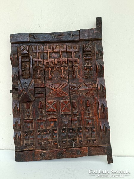 Antique African Dogon carved wooden door Mali 738 8530