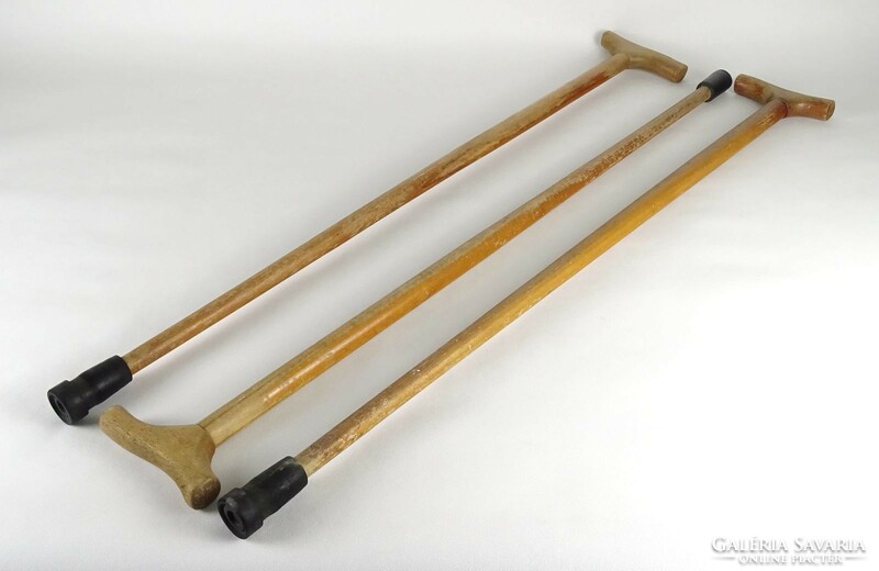 1K063 three pieces of classic wooden walking stick 90 cm