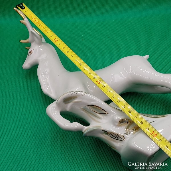 Retro large polonne deer figure 32 cm
