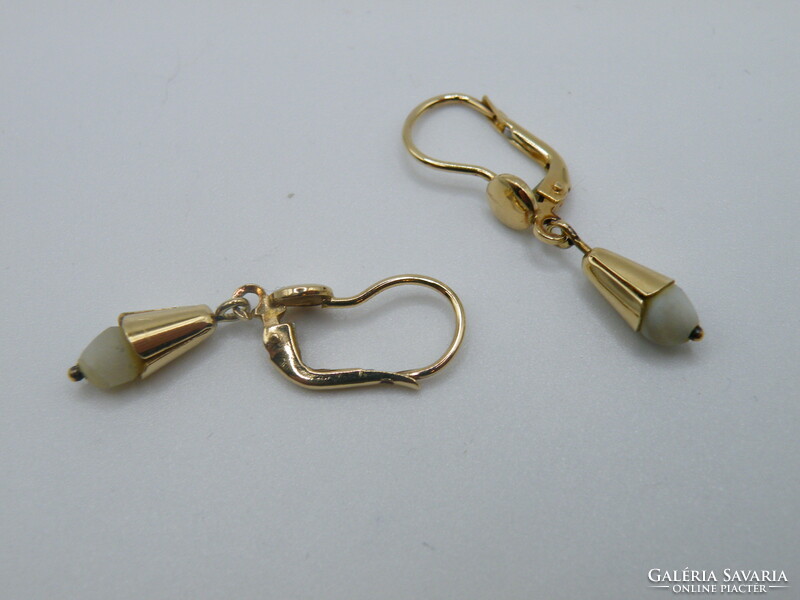 Uk0328 antique 14k gold earrings
