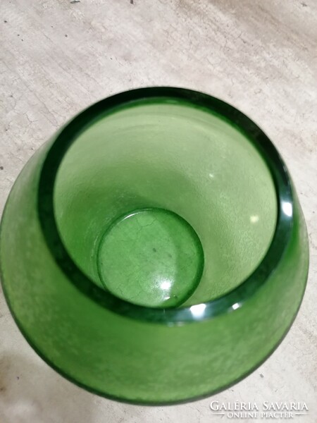 Special green thick glass vases