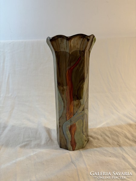 Porcelán váza Aszalós jelzéssel