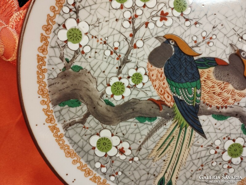 Paradicsom madaras japán porcelán tányér