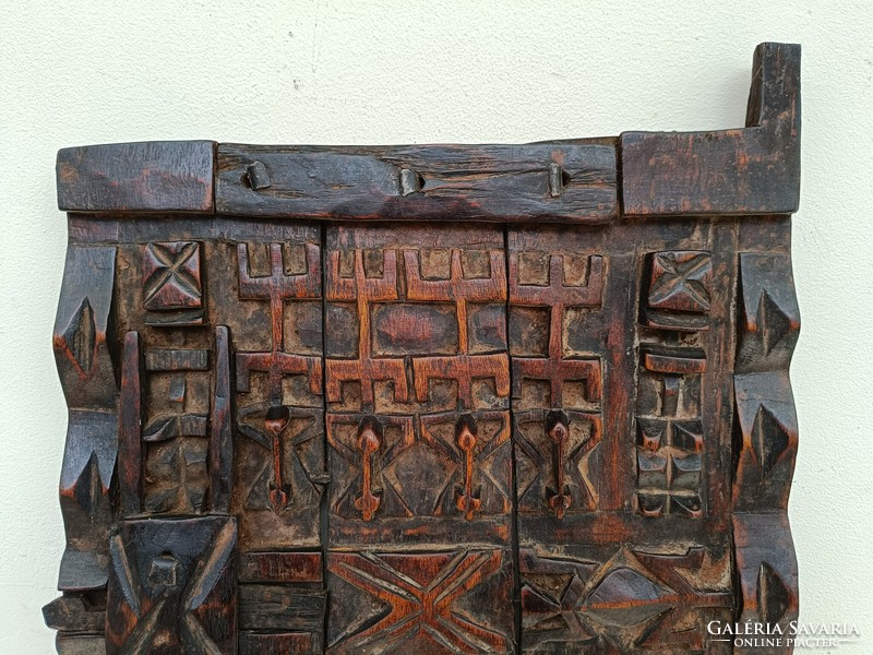 Antique African Dogon carved wooden door Mali 738 8530