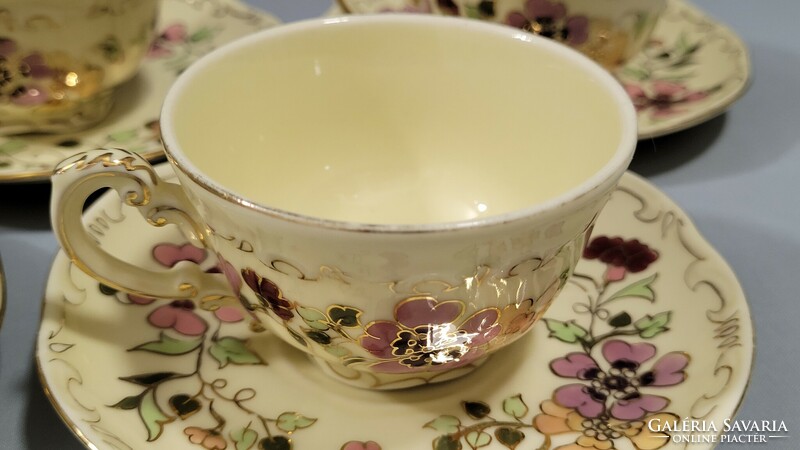 Zsolnay hand-painted butterfly coffee and mocha cup with saucer price/pc