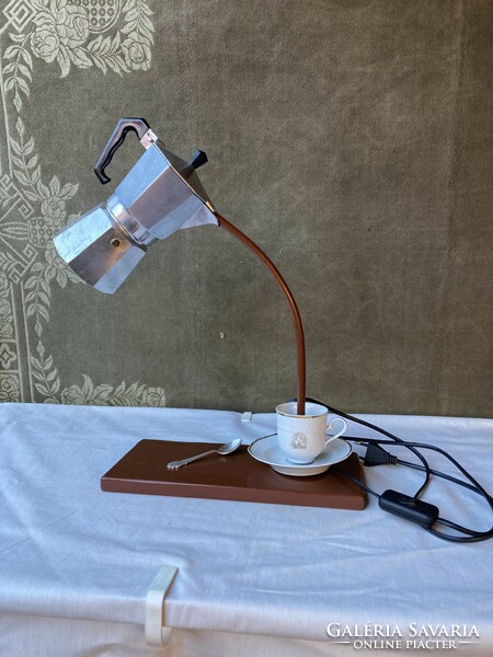 Table lamp made from a coffee maker, 46 cm.