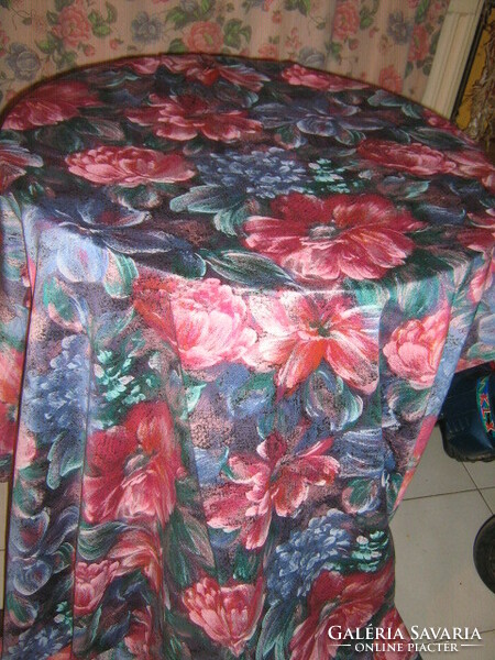 Wonderful vintage scenic rose curtain