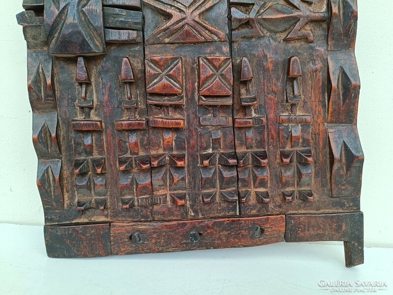 Antique African Dogon carved wooden door Mali 738 8530