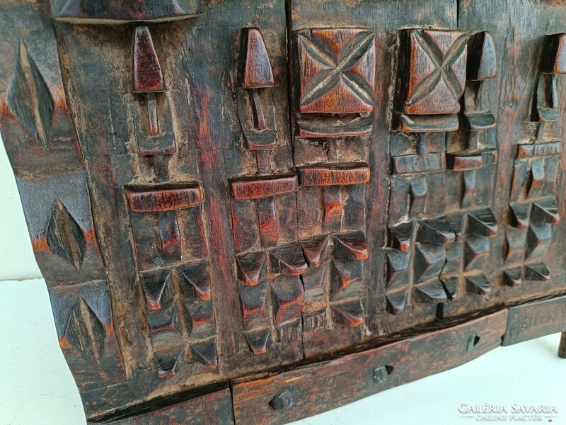 Antique African Dogon carved wooden door Mali 738 8530