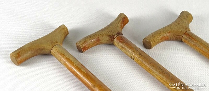 1K063 three pieces of classic wooden walking stick 90 cm