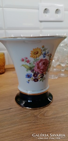 Royal dux flower pattern vase