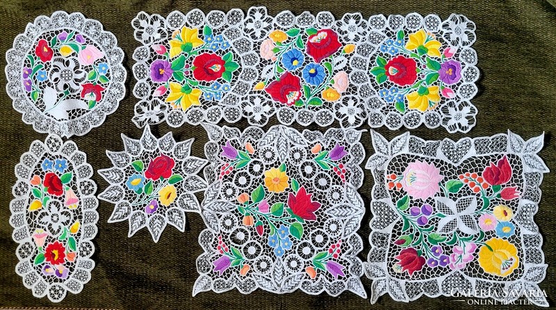 Kalocsai embroidered tablecloths