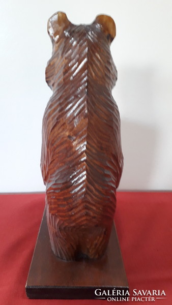 Russian carved wooden bear