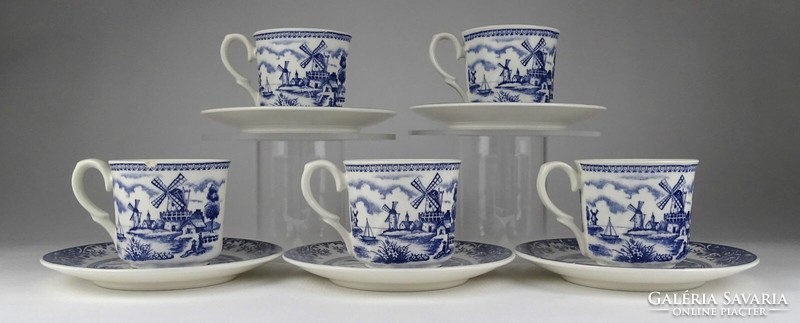 1Q847 Windmill Japanese porcelain tea set or coffee set