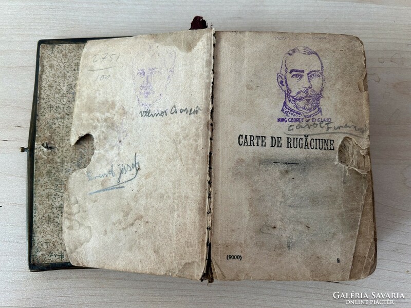 Antique prayer book in Romanian