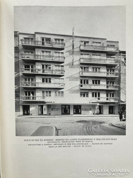Új Magyar Építőművészet. II. kötet., 1938 - Kozma, Irsy, Málnai Bauhaus épületekkel