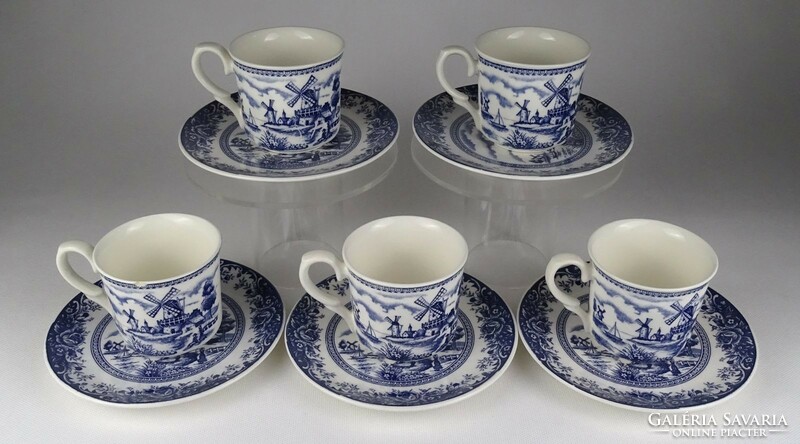 1Q847 Windmill Japanese porcelain tea set or coffee set