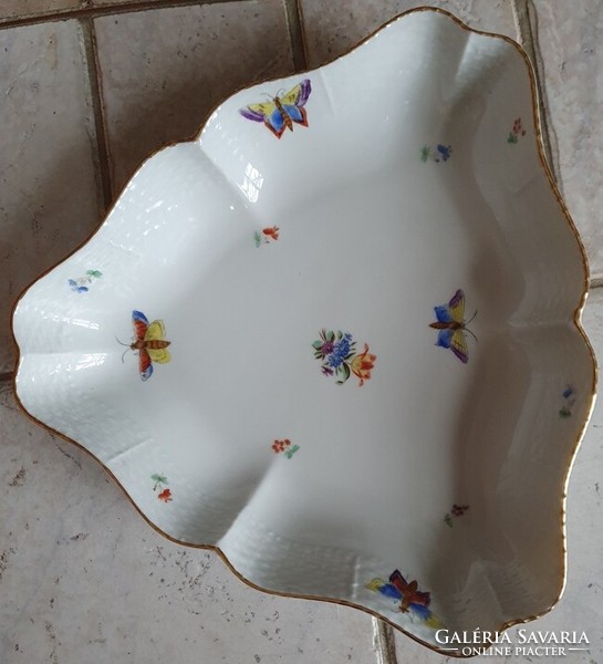 Salad bowl with Saxon bouquet pattern from Herend from 1943