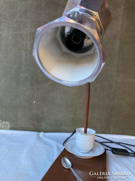 Table lamp made from a coffee maker, 46 cm.