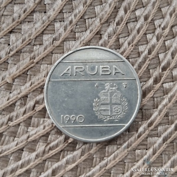Aruba 25 cents 1990