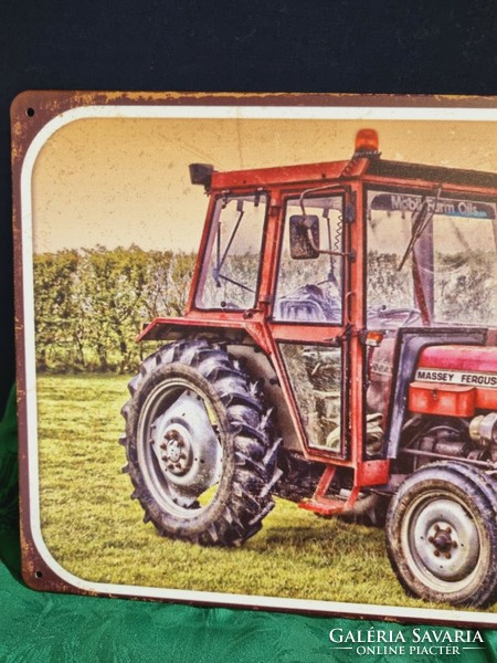Tractor - massey ferguson 250 decorative vintage metal sign new! (4)