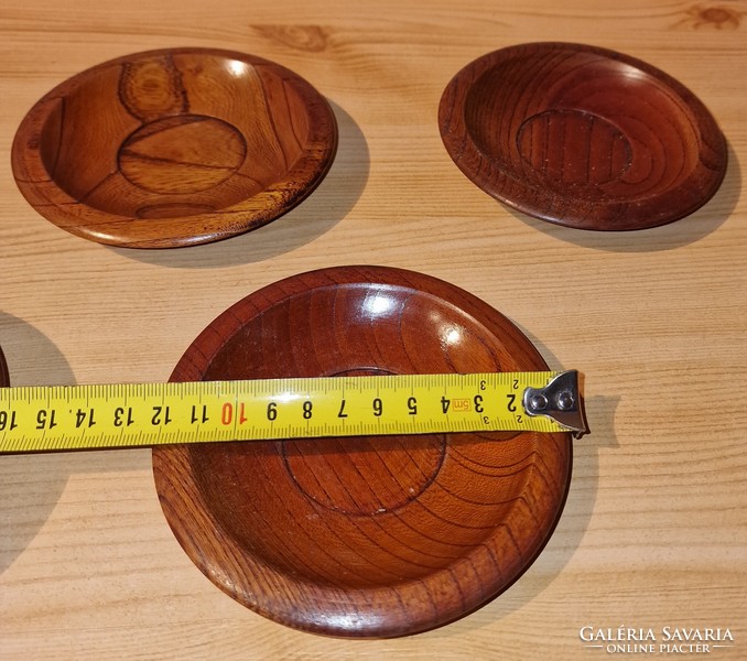 A rare wooden coffee and cake plate