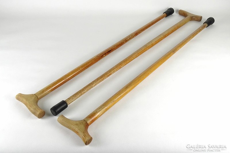 1K063 three pieces of classic wooden walking stick 90 cm