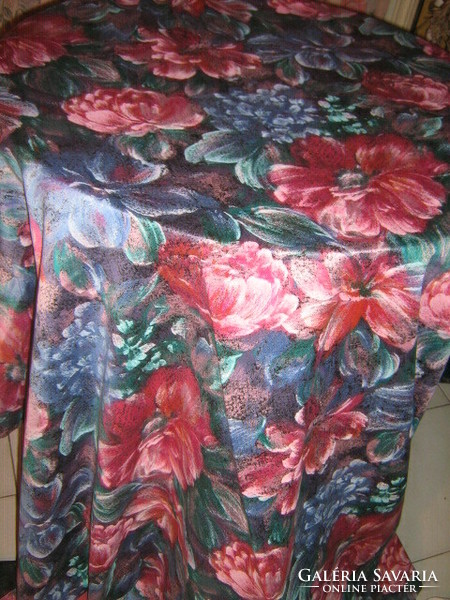 Wonderful vintage scenic rose curtain