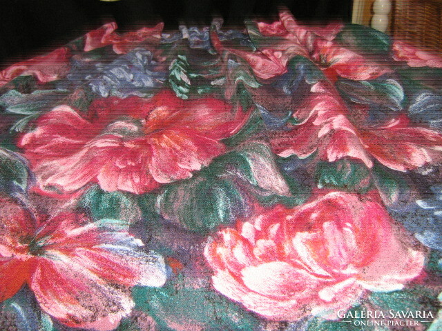 Csodaszép vintage festői rózsás függöny