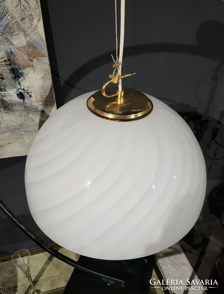 Mid century modern Murano glass pendant lamp