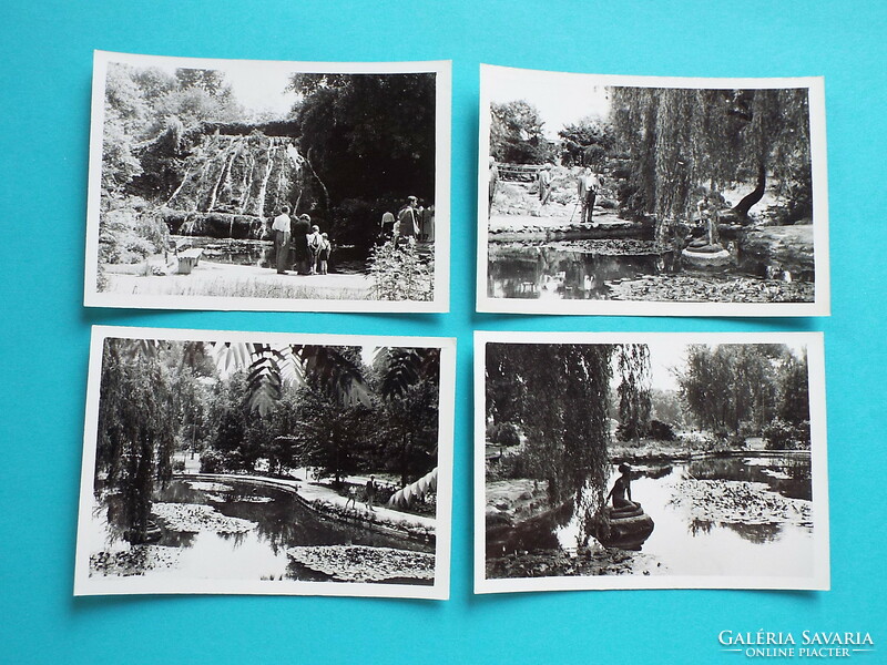 Photograph (13) - Budapest - Margaret Island 1950s - (6.3x9x3 cm) - 4 pcs