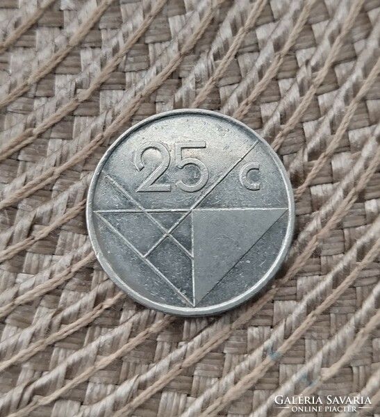Aruba 25 cents 1990