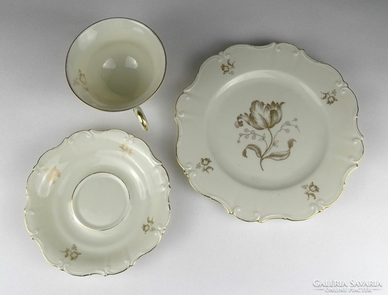1Q851 old Waldershof Bavarian porcelain breakfast set