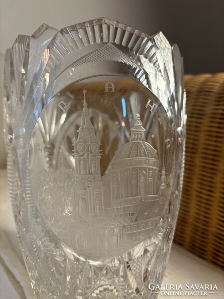 Praha glass vase