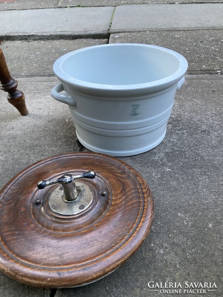 Antique rarity traveling room toilet.