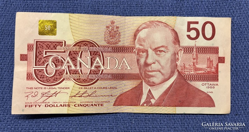 50 Canadian dollars 1988