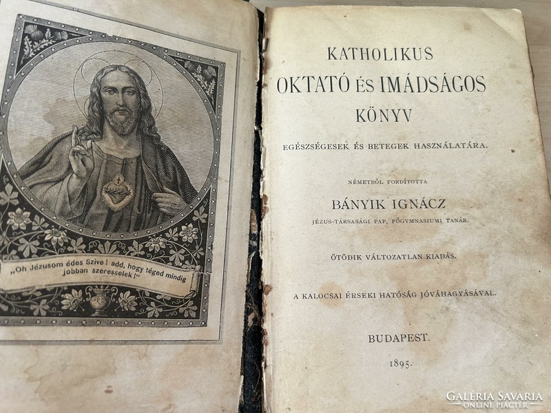 Katólikus oktató és imádságos könyv - 1895-ös