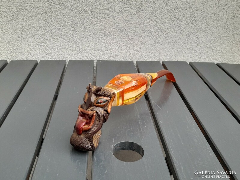 Rare amber pipe