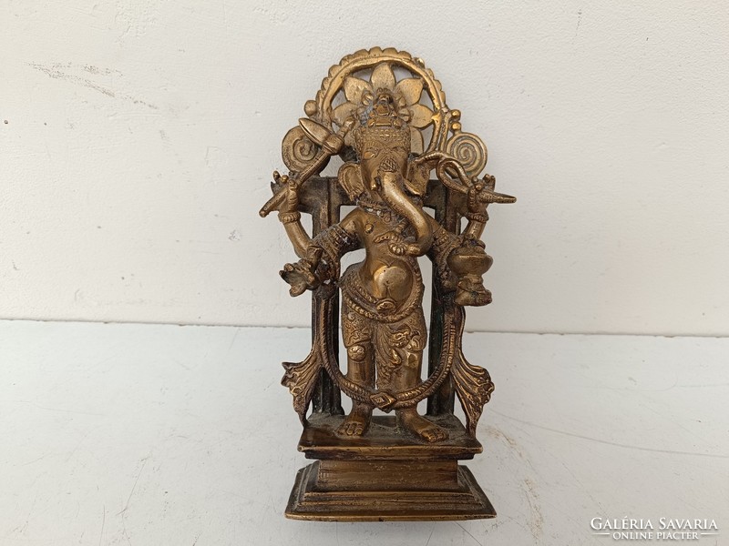Antique Buddha Buddhist Ganesha Patinated Bronze Statue 737 8593