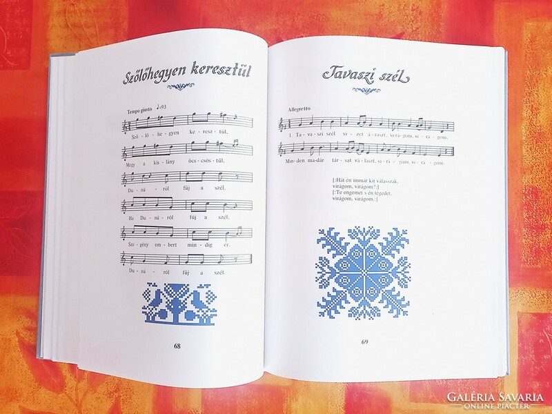 Millennium songbook from the thousand-year-old publication, Hungarian songs on several topics with sheet music,