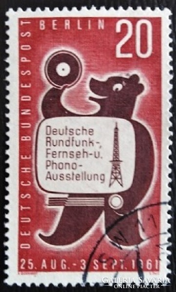 BB217p / Németország - Berlin 1961 Rádiókiállítás bélyeg pecsételt