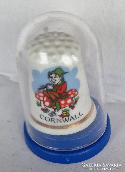 Mixed or English porcelain thimble marked unmarked